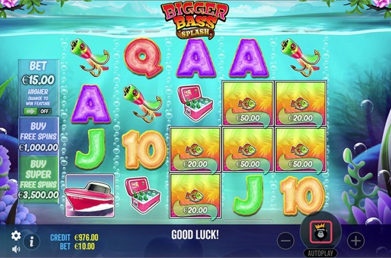 Der Big Bass Splash Slot bringt Sie in ein Schwimmen mit riesigen Bächen